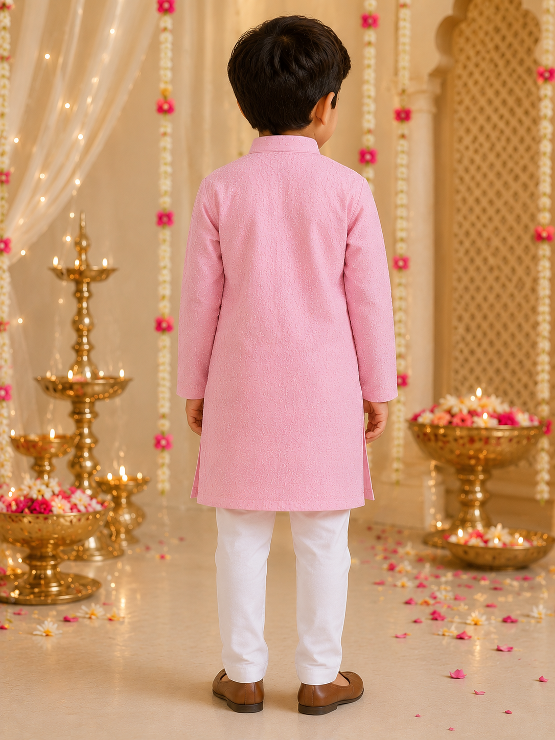 Gulnaar Lucknawi Kurta Pajama Set for Boys