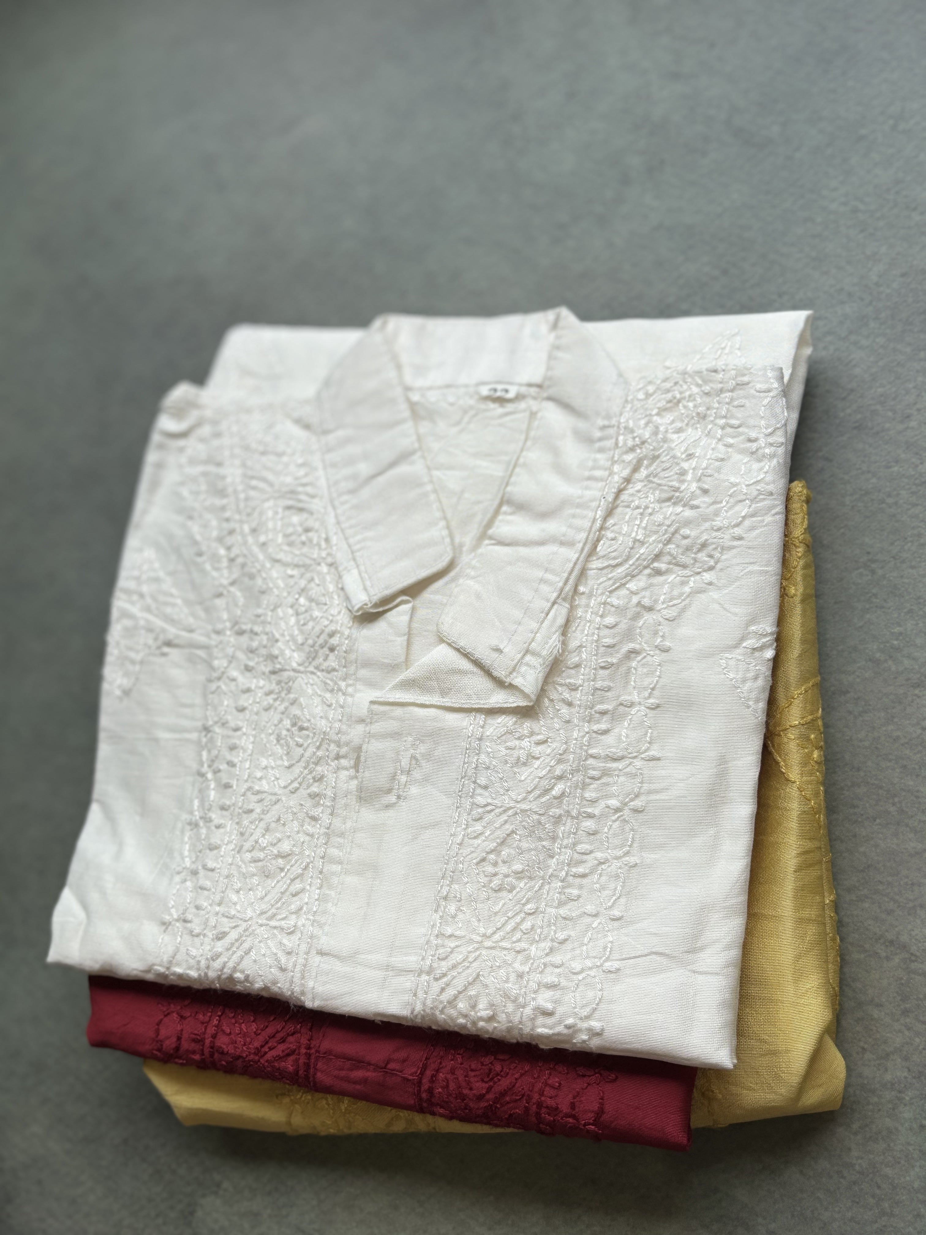 Ayaan Hand embroidered chikankari kurta Boys