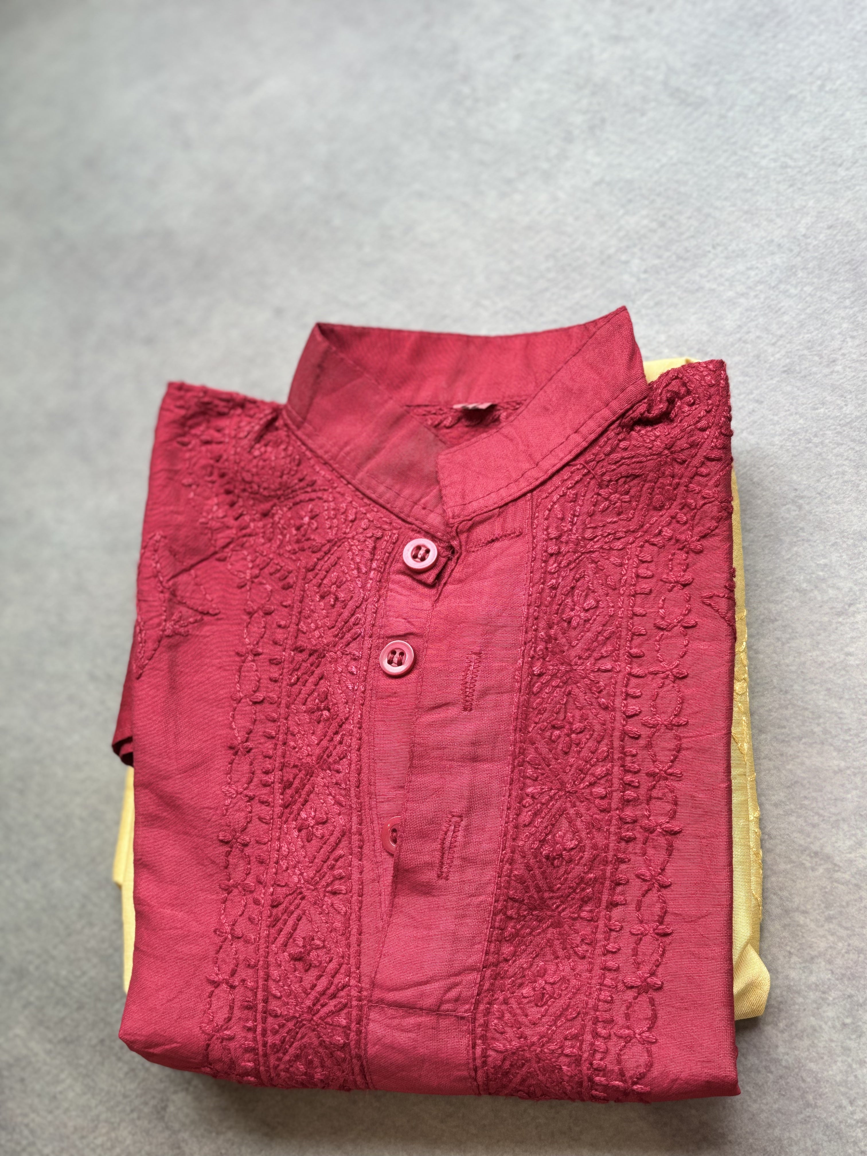 Ayaan Hand embroidered chikankari kurta Boys